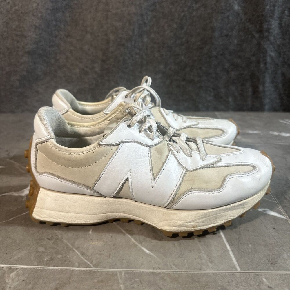 New Balance 327 White Beige Sneaker Shoe Women's US 7 EU 38 Trainer WS327LA B19